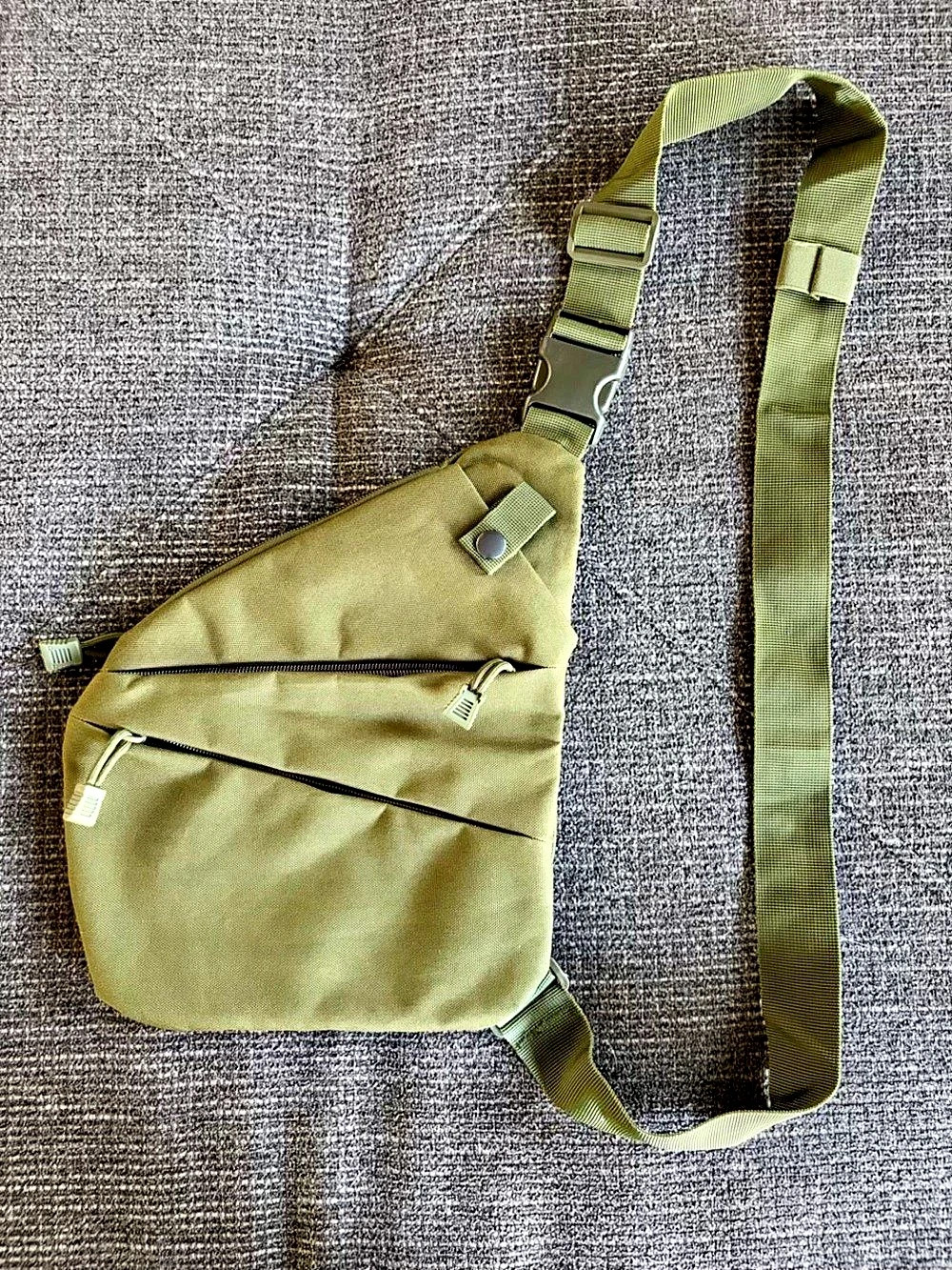 Olive Green SLIM Crossbody EDC Bag